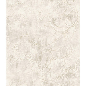 Entablature Scroll Cream Wallpaper by York Wallcoverings