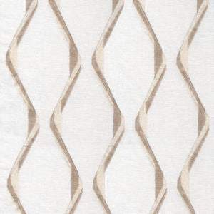 Clemens Ivory Flax by Norbar Designer Fabric PRISM ELEMENTS 55% COTTON - 21% RAYON INDIA 7 1/2"V 5"H 52 - Swanky Fabrics -