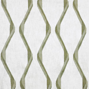 Clemens Ivory Green by Norbar Fabric PRISM SEAVIEW 55% COTTON - 21% RAYON INDIA 7 1/2"V 5"H 52 - Fabric Carolina -