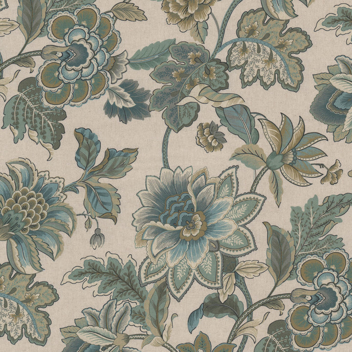 Clubhouse 2 Peacock by Stout Fabric Stout Fabric Clubhouse 2 PeacockFabric Rainbow Library Mist/Shoreline 55%Lin 45%Cot Spain </p><p>Repeat: H: 13.5, V: 10.75 54 in - Fabric Carolina -