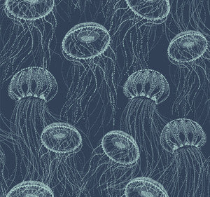 Atolla Blue Wallpaper by York Wallcoverings