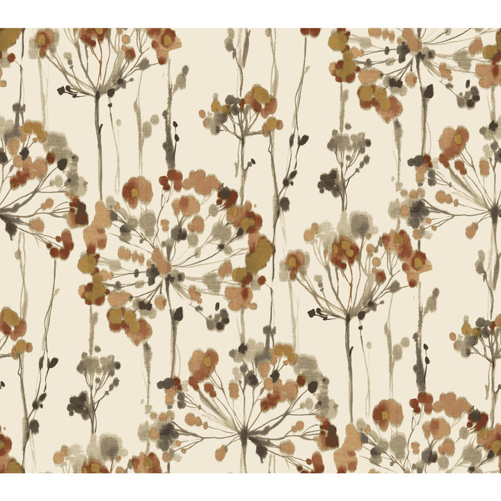 Flourish Cream & Gold Metallic Wallpaper by Candice Olson Candice Olson Modern Artisan II Covers about 60.8 square feet 27-in by 27-ft long roll Unpasted 24 - Fabric Carolina -