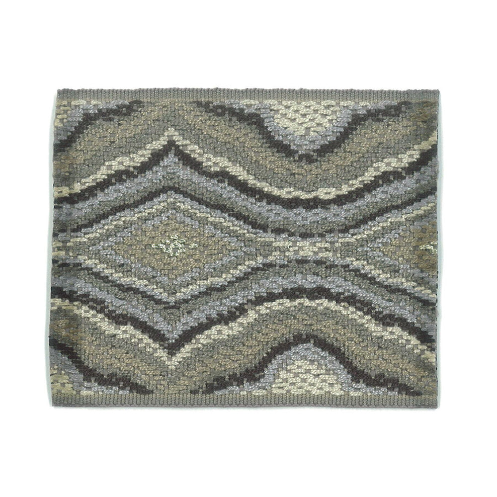 Cobra 3 Pewter by Stout Trim NEW WORLD TRIM VOLUME II 81%SVI 18%POL 1%MTL CHINA Horizontal: 2.250 and Vertical: 0.000 2.88 in - Fabric Carolina -