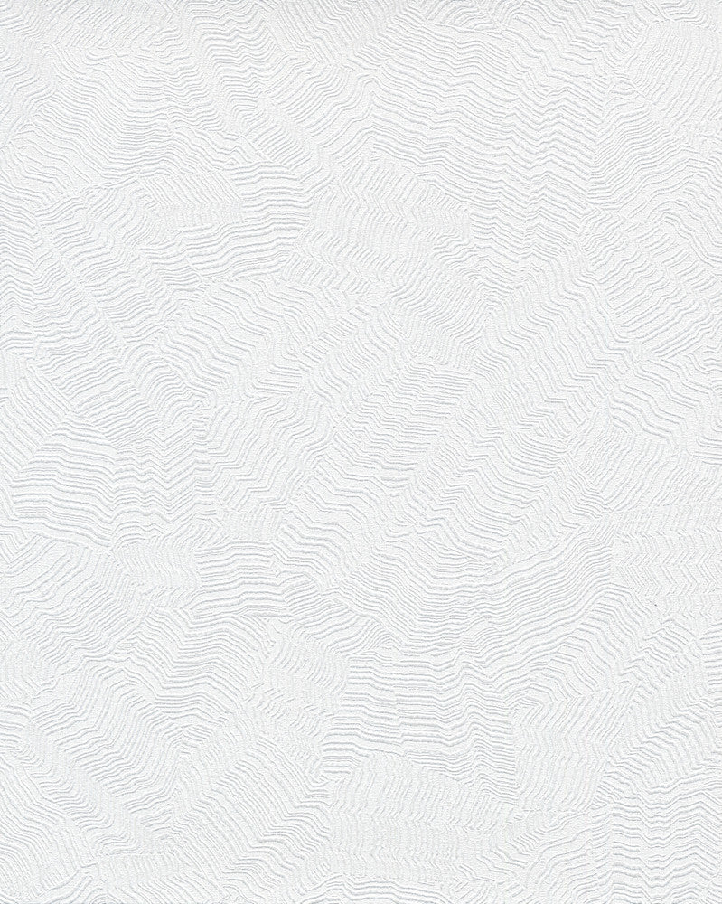 Aura White Wallpaper by Candice Olson Candice Olson Terrain Covers about 60.8 square feet 27-in by 27-ft long roll Unpasted 0 - Fabric Carolina -