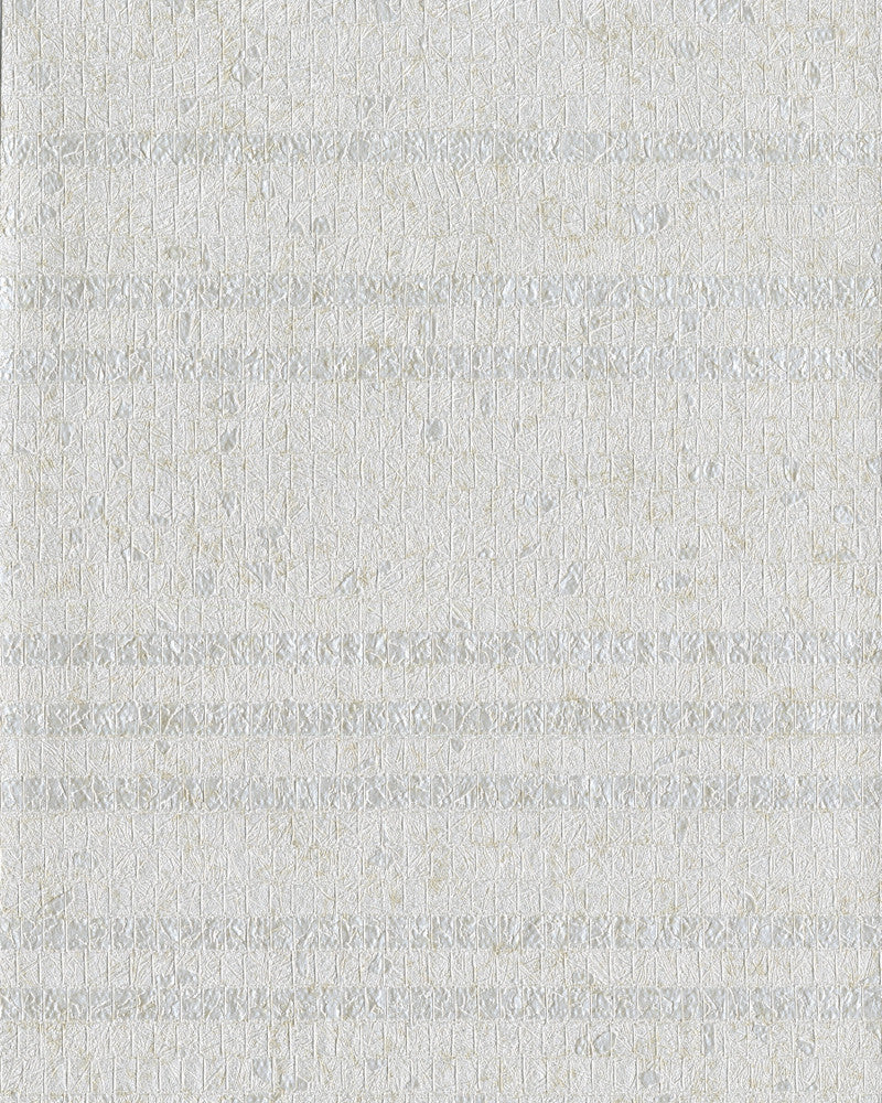 Pearla White Wallpaper by Candice Olson Candice Olson Terrain Covers about 60.8 square feet 27-in by 27-ft long roll Unpasted 18 - Fabric Carolina -