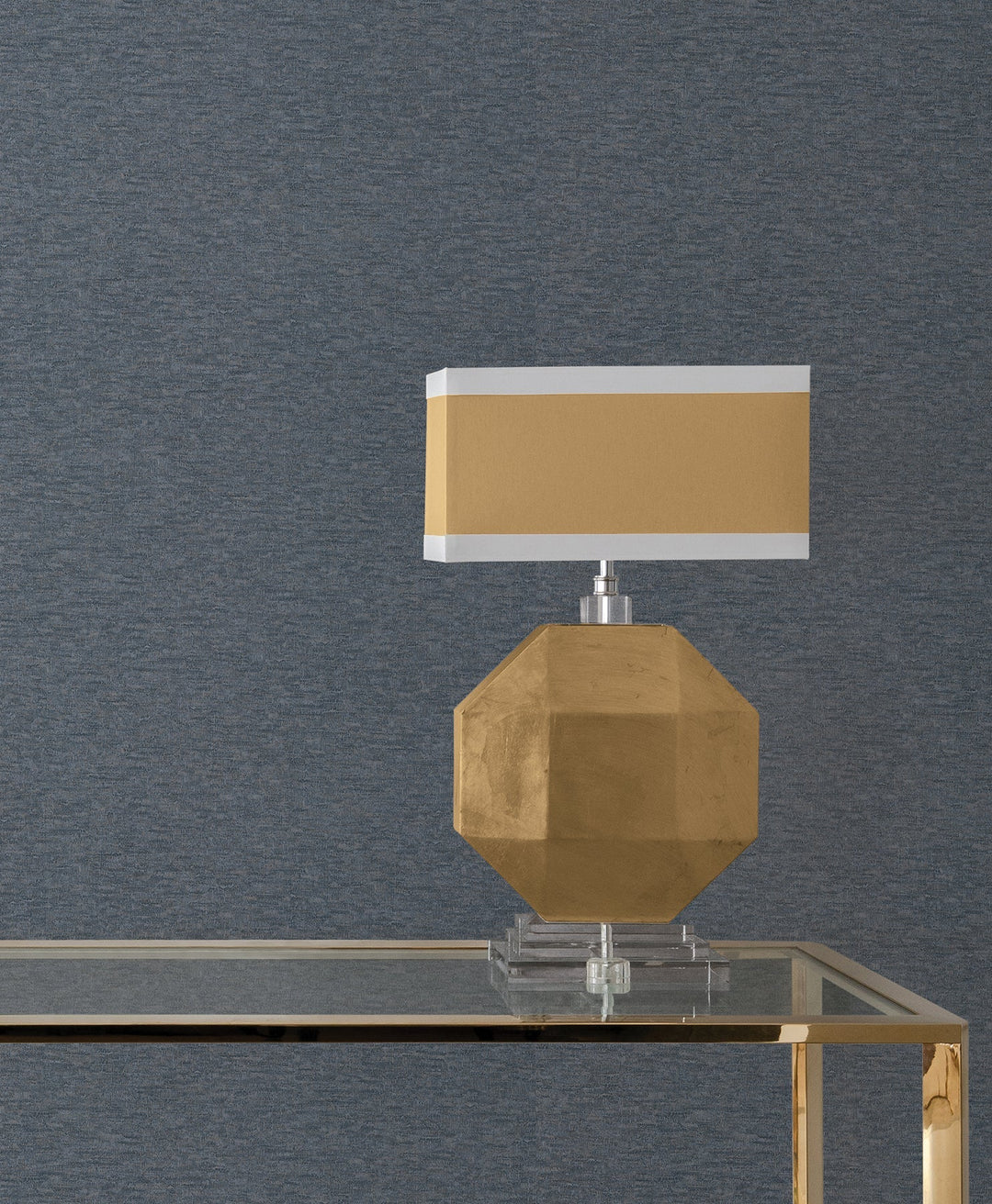 Tide Water Dark Blue Textured Wallpaper by Candice Olson Designer