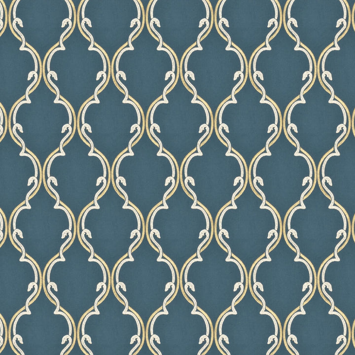 Coffer 3 Pacific by Stout Fabric RAINBOW LIBRARY LAKE/INDIGO 100%COT %BEMB INDIA Horizontal: 5.125 and Vertical: 7.875 51.5 in - Fabric Carolina -