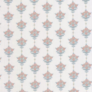 Coleen Teal Multi by Norbar Designer Fabric ROMANCE 100% COTTON INDIA 4 1/2"V 6 3/4"H 55 - Swanky Fabrics -
