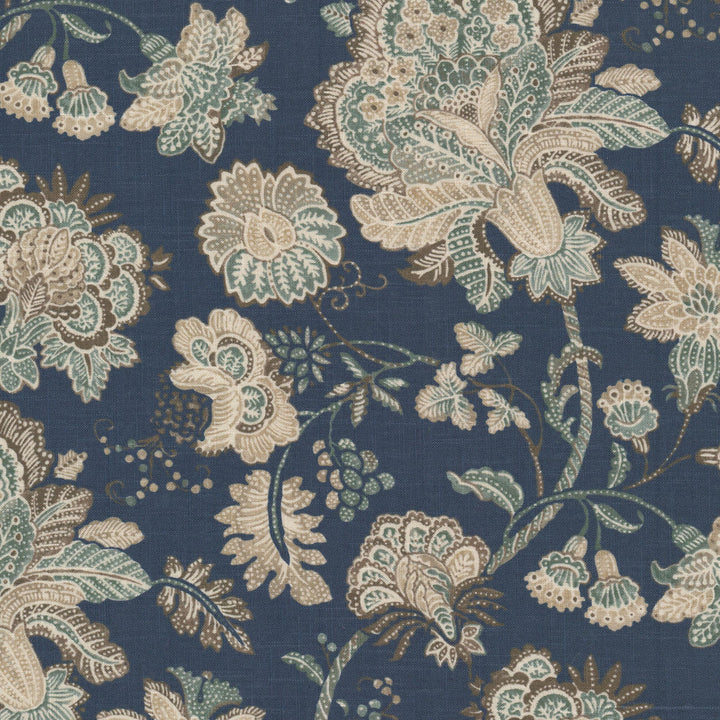 Colina 2 Regency by Stout Designer Fabric RAINBOW LIBRARY CADET/INDIGO 55%LIN 45%SVI SOUTH KOREA Horizontal: 27.250 and Vertical: 24.375 55 in - Swanky Fabrics -