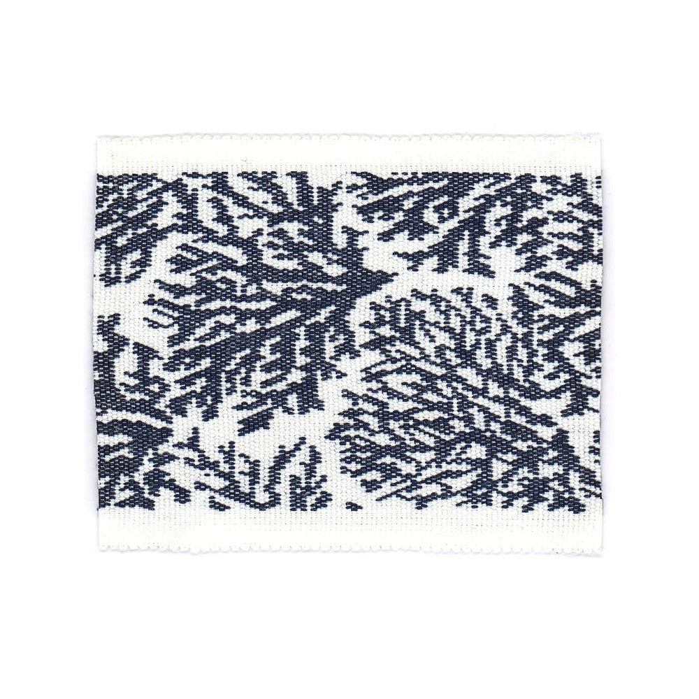 Columbia Tape 7 Navy by Stout Trim Stout Trim Columbia Tape 7 NavyTrim BEACH GROVE TRIM 100%SDA CHINA </p><p>Repeat: H: 3.125, V: 0.000 3.25 in - Fabric Carolina -