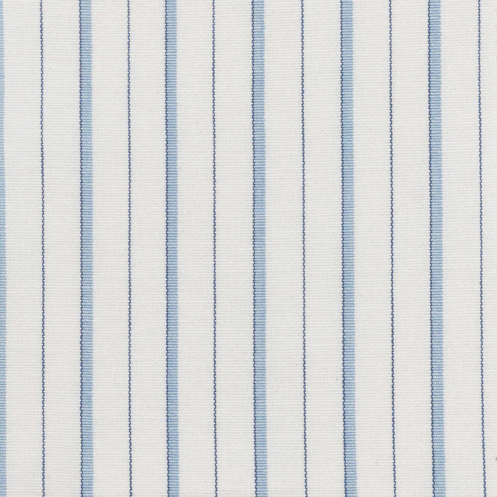 Comanche 8 Breeze by Stout Designer Fabric JUST STRIPES DENIM/SLATE 100%COT INDIA FLAME RETARDANT-N.F.P.A. 260A CLASS 1 CATB 117-2013 Horizontal: 1.125 and Vertical: 0.000 54 in - Swanky Fabrics -