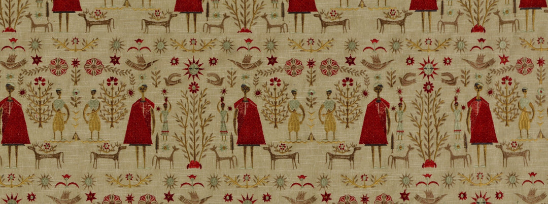 Come Together 137 Antique Red by Covington Designer Fabric