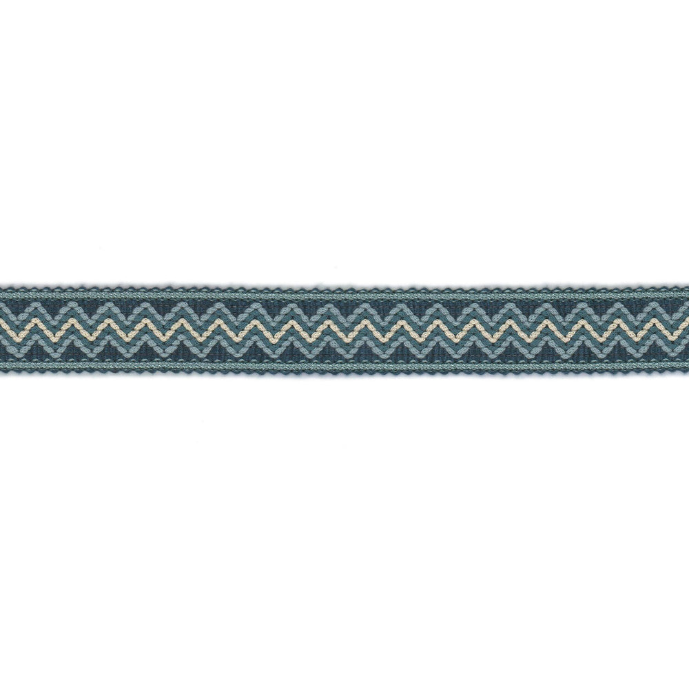 Commerce Tape 1 Teal by Stout Trim Stout Trim Commerce Tape 1 TealTrim NEW TRADITIONS TRIM 86%SVI 9%NYL 5%POL CHINA </p><p>Repeat: H: 0.000, V: 0.000 1 in - Fabric Carolina -