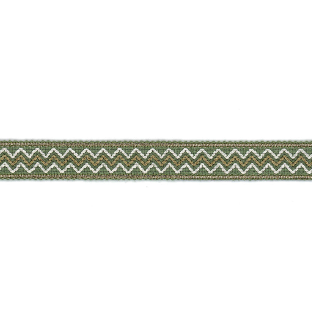 Commerce Tape 3 Moss by Stout Trim Stout Trim Commerce Tape 3 MossTrim NEW TRADITIONS TRIM 86%SVI 9%NYL 5%POL CHINA </p><p>Repeat: H: 0.000, V: 0.000 1 in - Fabric Carolina -