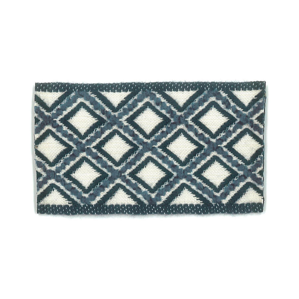 Cooke 5 Indigo by Stout Designer Trim NEW WORLD TRIM VOLUME II 93%SVI 7%POL FRANCE Horizontal: 1 and Vertical: 0 1.88 in - Swanky Fabrics -