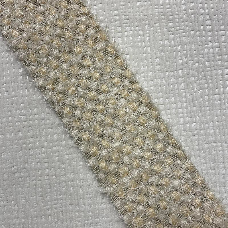 Cora Tape Jicama by Magnolia Trim - 47Poly/32Cot/21Met China Horizontal: and Vertical: 3.58 - Fabric Carolina -
