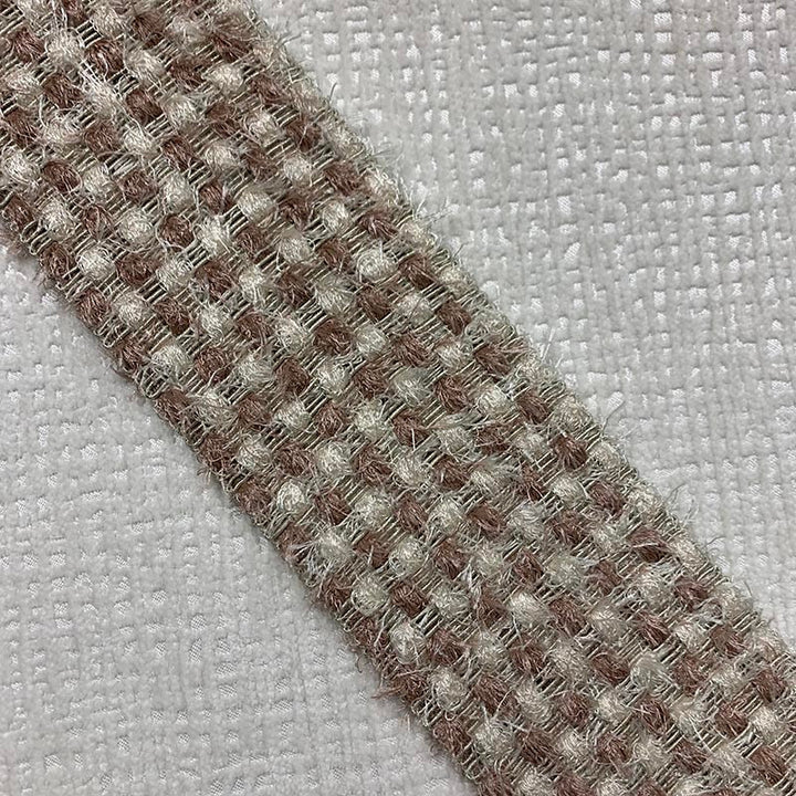 Cora Tape Rosemist by Magnolia Trim - 47POLY/32COT/21MET CHINA Horizontal: and Vertical: 3.58 - Fabric Carolina -