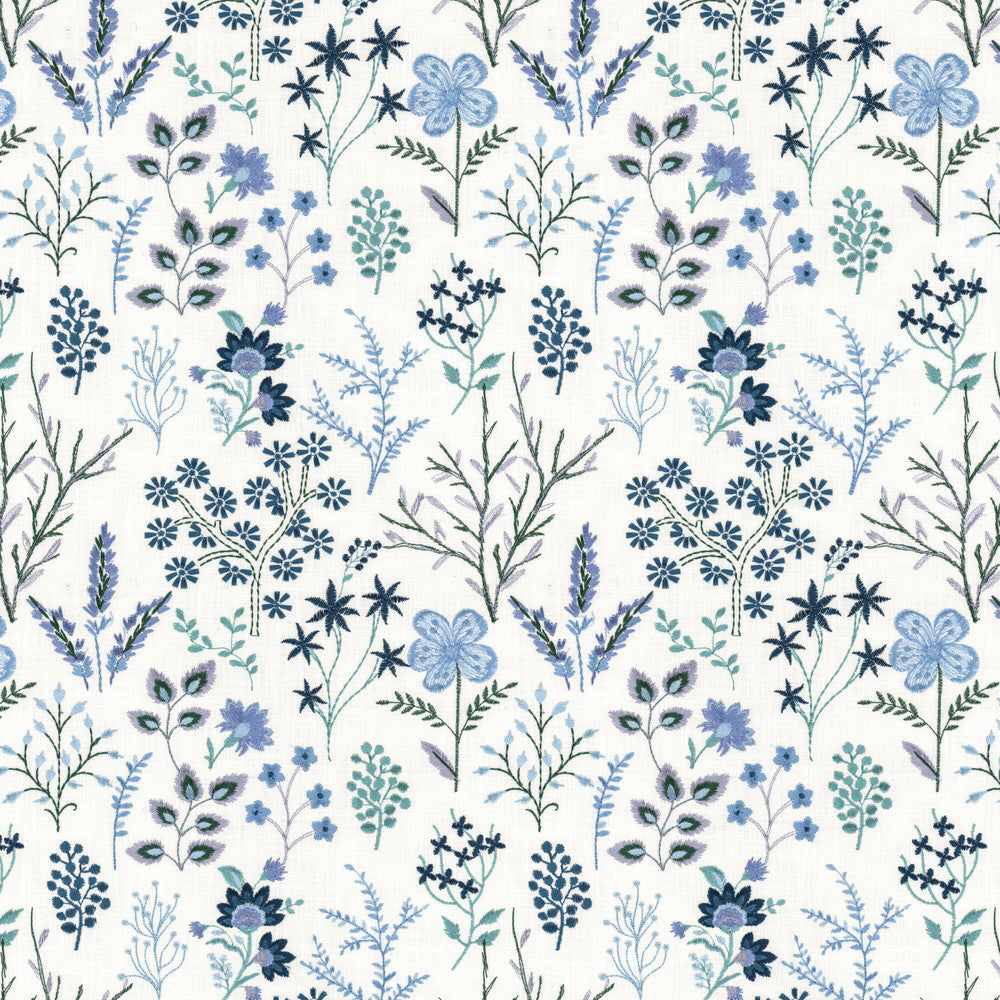 Corona 1 Periwinkle by Stout Fabric Stout Fabric Corona 1 PeriwinkleFabric Rainbow Library Powder/Wedgewood 100%Cot %Bemb India </p><p>Repeat: H: 12.75, V: 12.75 52 in - Fabric Carolina -