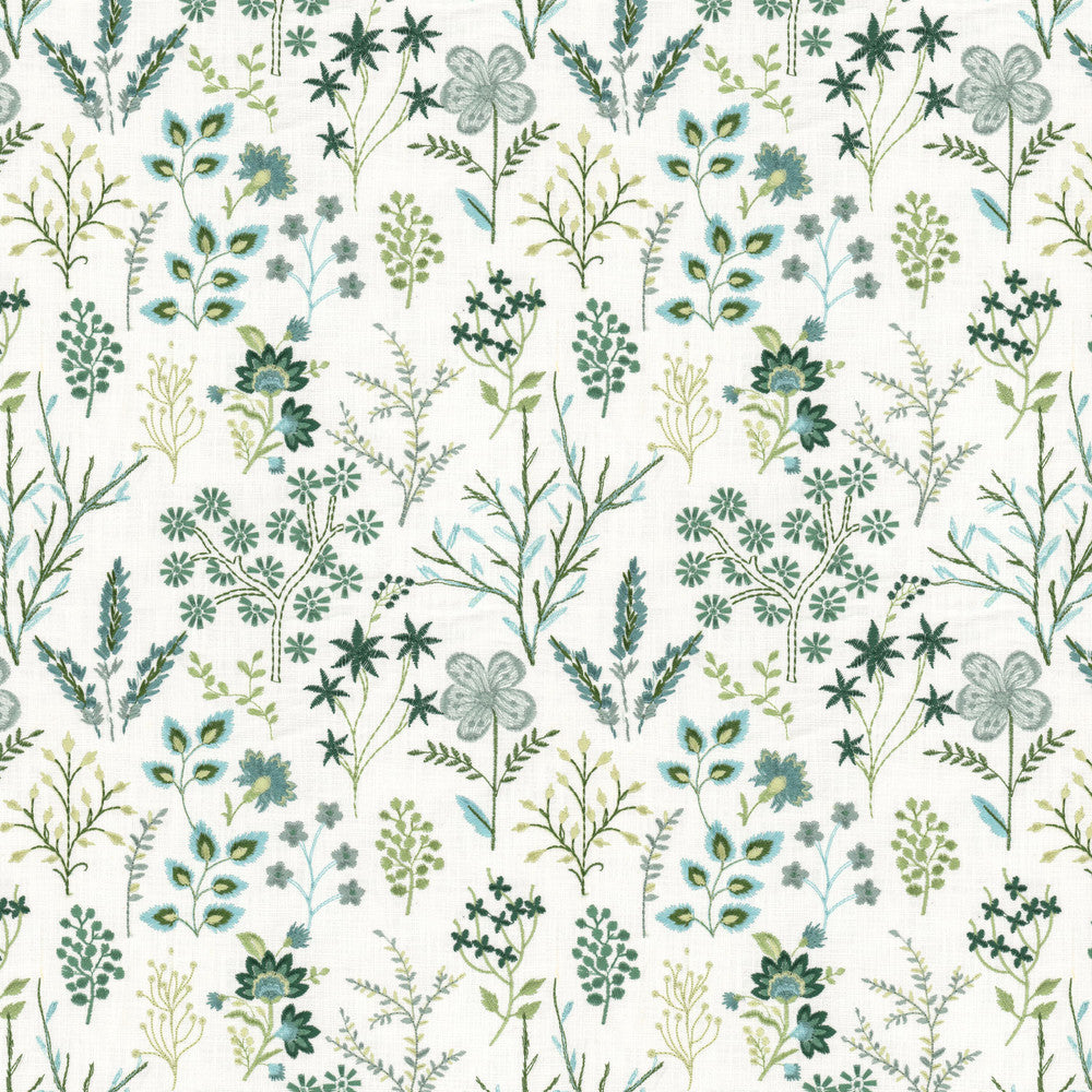 Corona 2 Teal by Stout Fabric Stout Fabric Corona 2 TealFabric RAINBOW LIBRARY VAPOR/MINERAL 100%COT %BEMB INDIA </p><p>Repeat: H: 12.750, V: 15.250 52 in - Fabric Carolina -
