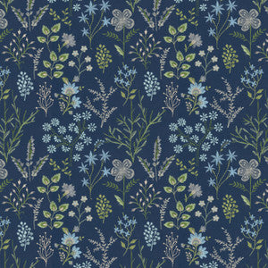 Corona 3 Navy by Stout Fabric