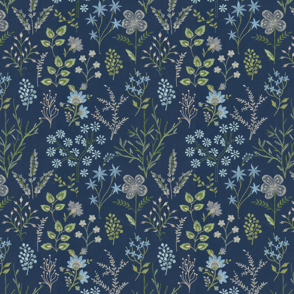 Corona 3 Navy by Stout Fabric Stout Fabric Corona 3 NavyFabric Rainbow Library Harbor/Ink 100%Cot %Bemb India </p><p>Repeat: H: 12.75, V: 12.75 52 in - Fabric Carolina -