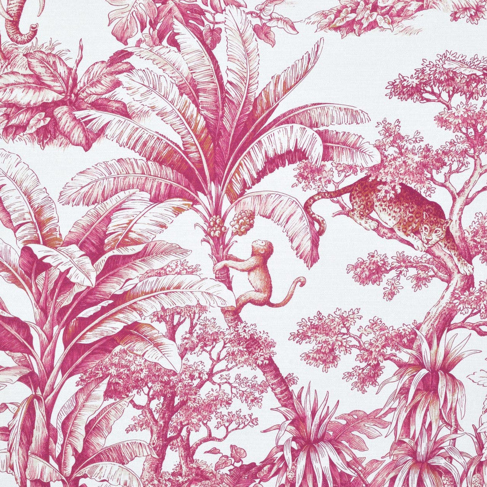 Co - Jardin Animalier Cerise by Magnolia Fabric - 100% Cotton Peru 15000 Horizontal: 27 and Vertical: 27 54 - Fabric Carolina -