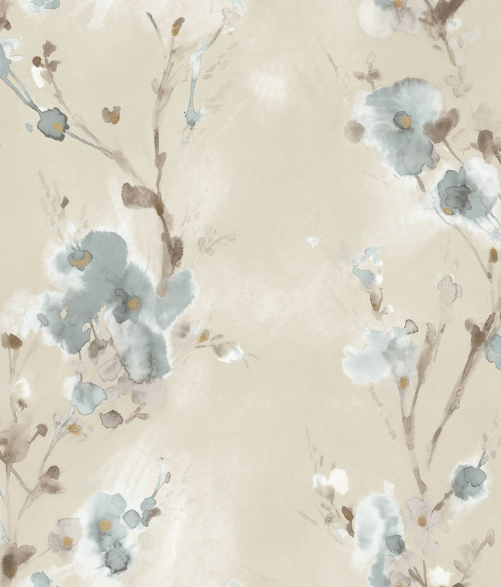 Soft Blue Charm Wallpaper by Candice Olson Candice Olson Breathless Covers about 56.4 square feet 20.5-in by 33-ft long roll Unpasted 24 - Fabric Carolina -