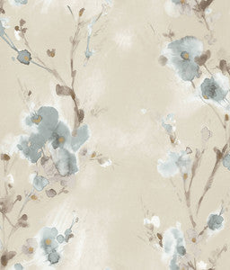 Soft Blue Charm Wallpaper by Candice Olson