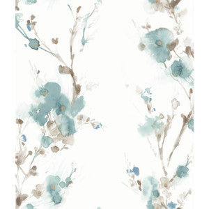 Teal Charm Wallpaper by Candice Olson