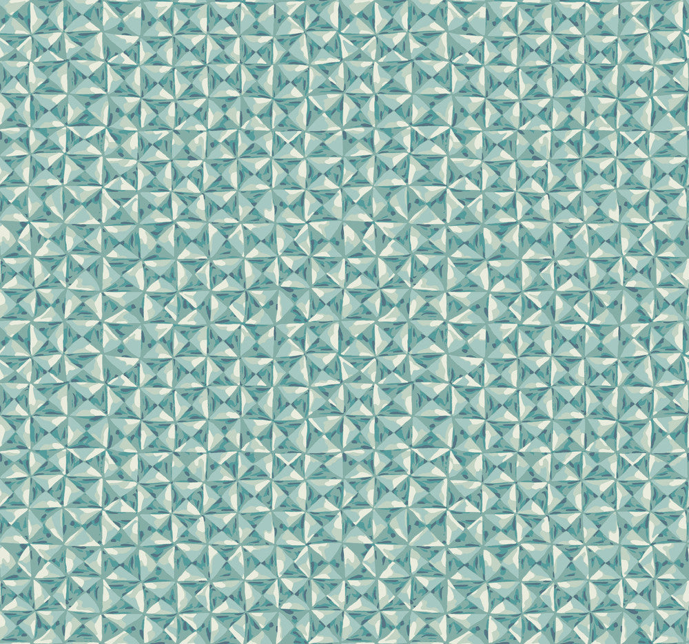 Teal Bijou Wallpaper by Candice Olson Candice Olson Breathless Covers about 60.8 square feet 27-in by 27-ft long roll Unpasted 12.63 - Fabric Carolina -