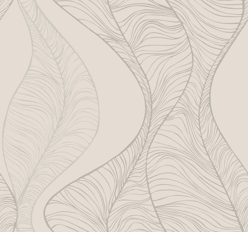 Pearl Hoopla Wallpaper by Candice Olson Candice Olson Breathless Covers about 60.8 square feet 27-in by 27-ft long roll Unpasted 25.25 - Fabric Carolina -