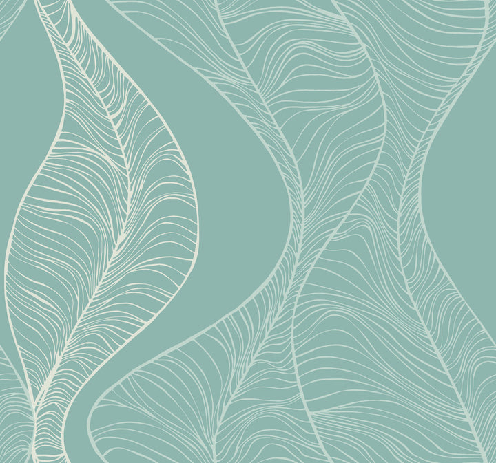 Teal Hoopla Wallpaper by Candice Olson Candice Olson Breathless Covers about 60.8 square feet 27-in by 27-ft long roll Unpasted 25.25 - Fabric Carolina -
