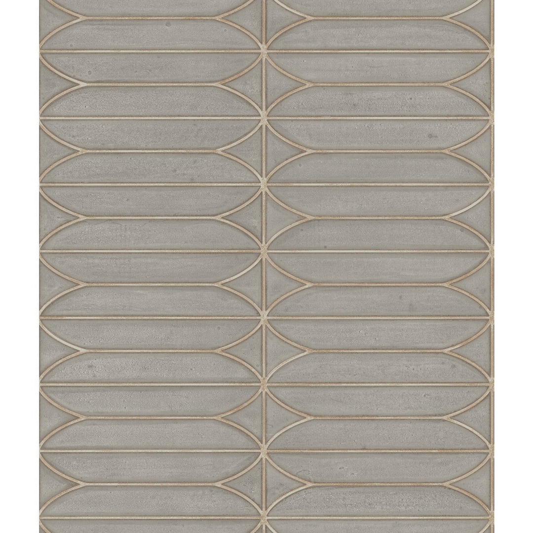 Warm Grey Pavilion Wallpaper by York Wallcoverings Designer