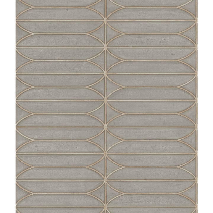 Warm Grey Pavilion Wallpaper by Candice Olson Candice Olson Breathless Covers about 56.4 square feet 20.5-in by 33-ft long roll Unpasted 24 - Fabric Carolina -