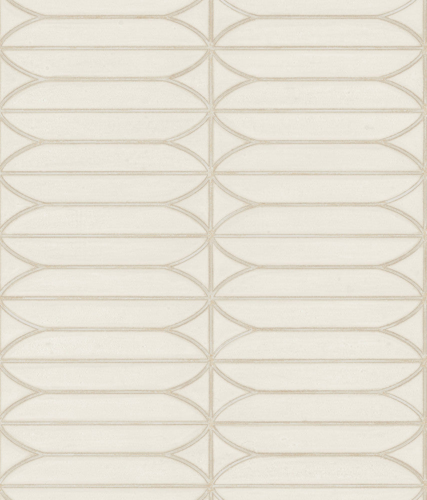 Cream Pavilion Wallpaper by Candice Olson Candice Olson Breathless Covers about 56.4 square feet 20.5-in by 33-ft long roll Unpasted 24 - Fabric Carolina -
