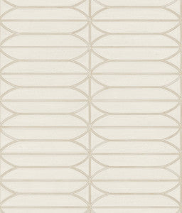 Cream Pavilion Wallpaper by Candice Olson