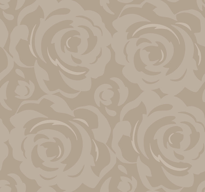 Taupe Lavish Wallpaper by Candice Olson Candice Olson Breathless Covers about 60.8 square feet 27-in by 27-ft long roll Unpasted 25.25 - Fabric Carolina -