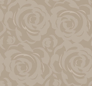 Taupe Lavish Wallpaper by Candice Olson