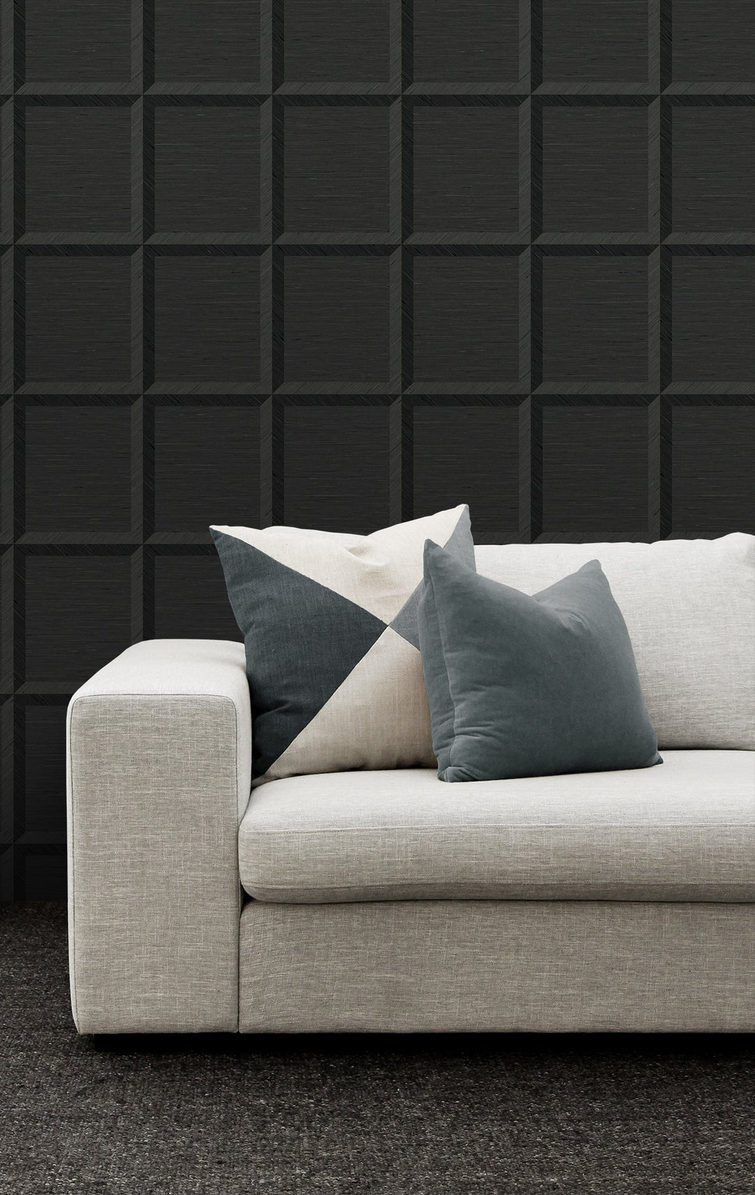 Oulu Onyx CP90800 by Seabrook Designs Designer Wallpaper