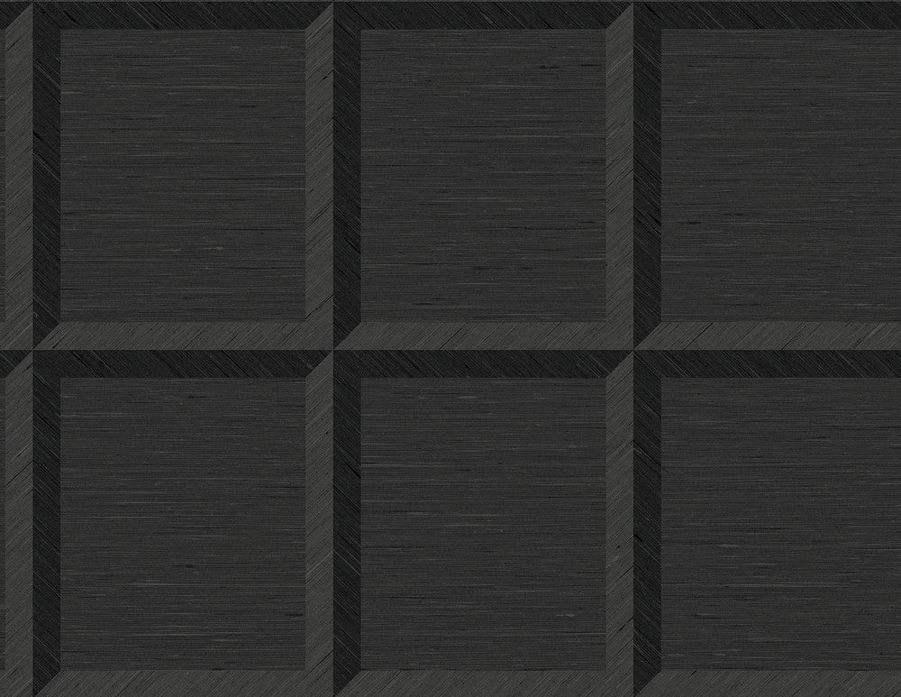 Oulu Onyx by Seabrook Wallpaper A Lot More Textures United States 60.75 20.87" 27" - Fabric Carolina -