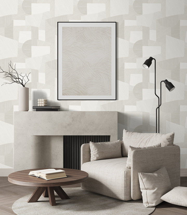 Lahti Cappuccino CP91005 by Seabrook Designs Designer Wallpaper