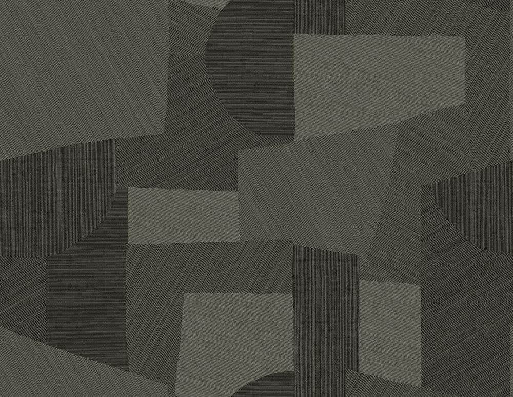 Lahti Black Tan by Seabrook Wallpaper A Lot More Textures United States 60.75 20.87" 27" - Fabric Carolina -