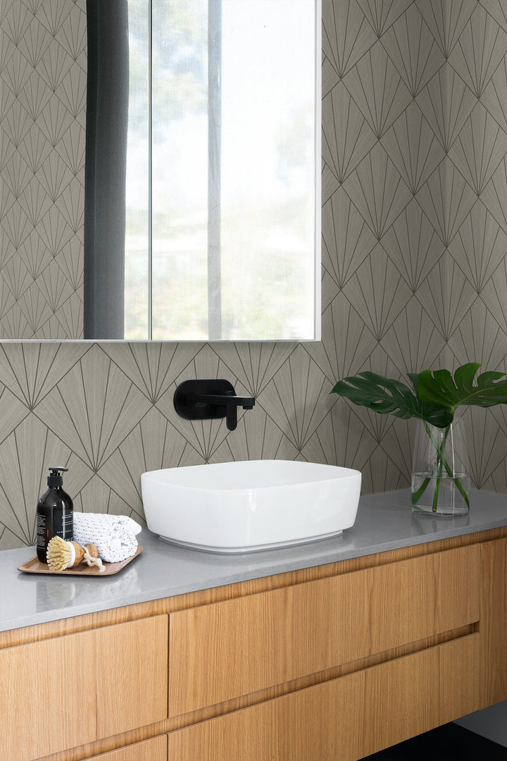 Mikkeli Sand CP91305 by Seabrook Designs Designer Wallpaper