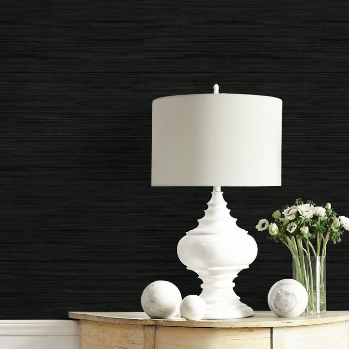 Lohja Graphite CP92100 by Seabrook Designs Designer Wallpaper