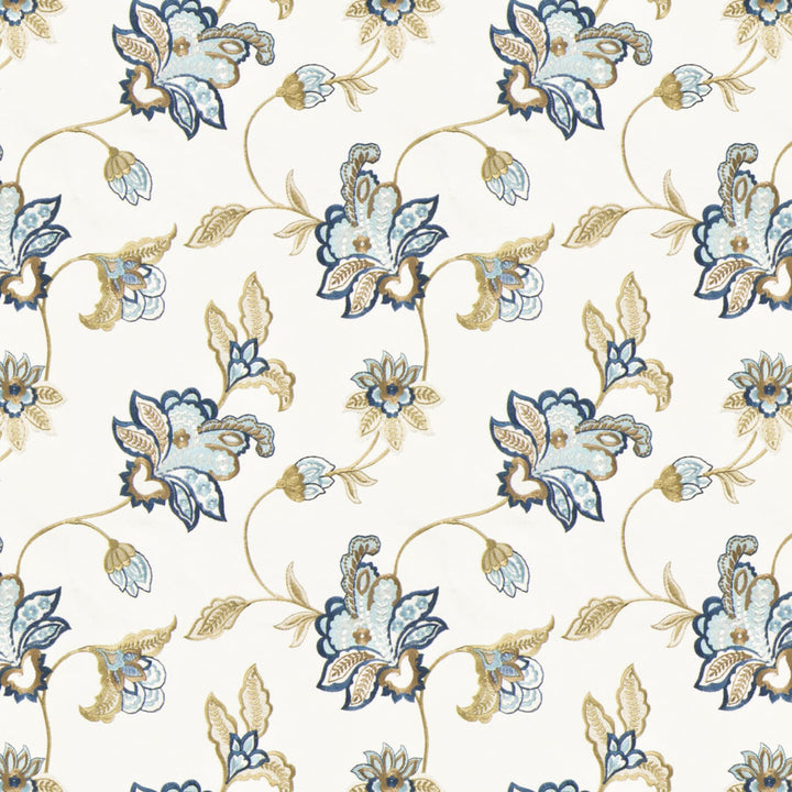 Crenshaw 1 Regency by Stout Fabric RAINBOW LIBRARY OCEAN/FEDERAL 100%POL %CEMB INDIA Horizontal: 13 and Vertical: 13.5 51 in - Fabric Carolina -