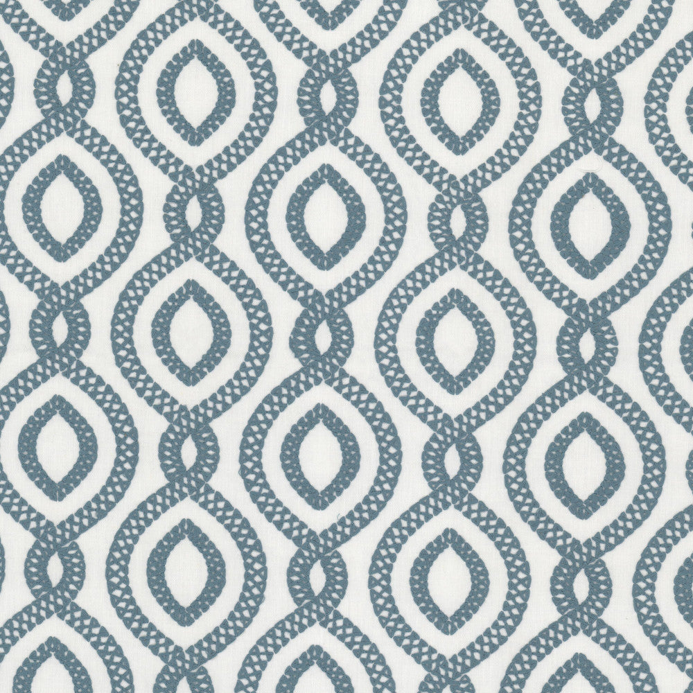 Crew 5 Blue/White by Stout Fabric Stout Fabric Crew 5 Blue/WhiteFabric Rainbow Library Moonstone/Lake 68%Pol 21%Lin 11%Cot %Pemb India </p><p>Repeat: H: 6.75, V: 12.625 54 in - Fabric Carolina -