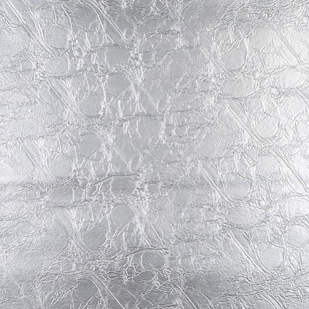 Crinkle 96J6261 by JF Fabric Tannery Platinum 76% Polyvinyl Chloride, 16% Polyester, 5% Cotton, 3% Polyurethane Turkey 200000 Horizontal: and Vertical: 54 - Fabric Carolina -
