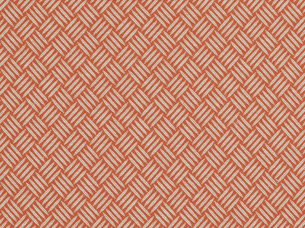 Criss Cross Mandarin 340 by Covington Fabric 55% COTTON/45% POLYESTER TAI 50000 Horizontal: 1.25 and Vertical: 1.25 54 - Fabric Carolina -