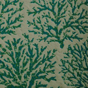 Crockett Turquoise by Norbar Fabric See Sample 100% BELLA DURA POLYOLEFIN USA 100,000 WYZENBEEK 20 7/8"V 13 1/2"H 54 - Fabric Carolina -