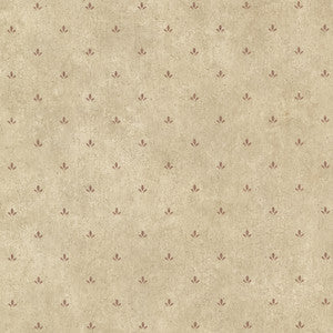 Josie Burgundy Paw Print Texture Wallpaper by Chesapeake